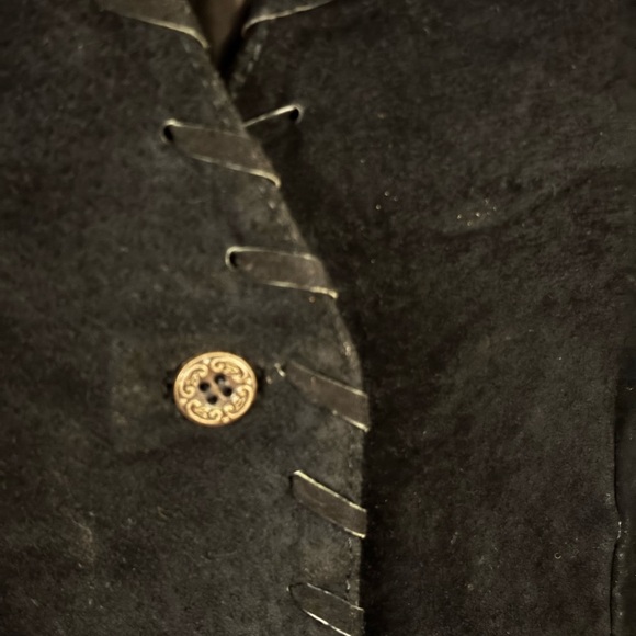 Vintage Y2K 90s Sophisticates by Jonathan Martin Black Button-Up Vest Size SMALL - Picture 3 of 5